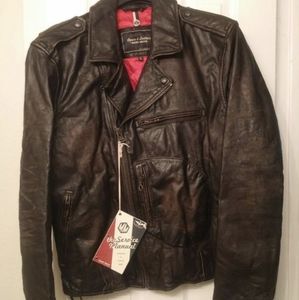 Vintage Leather Motorcycle Jacket from the 40's-50